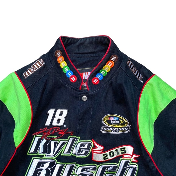 NASCAR 2015 Kyle Busch Champion M&M Racing jacket Large - Picture 7 of 12